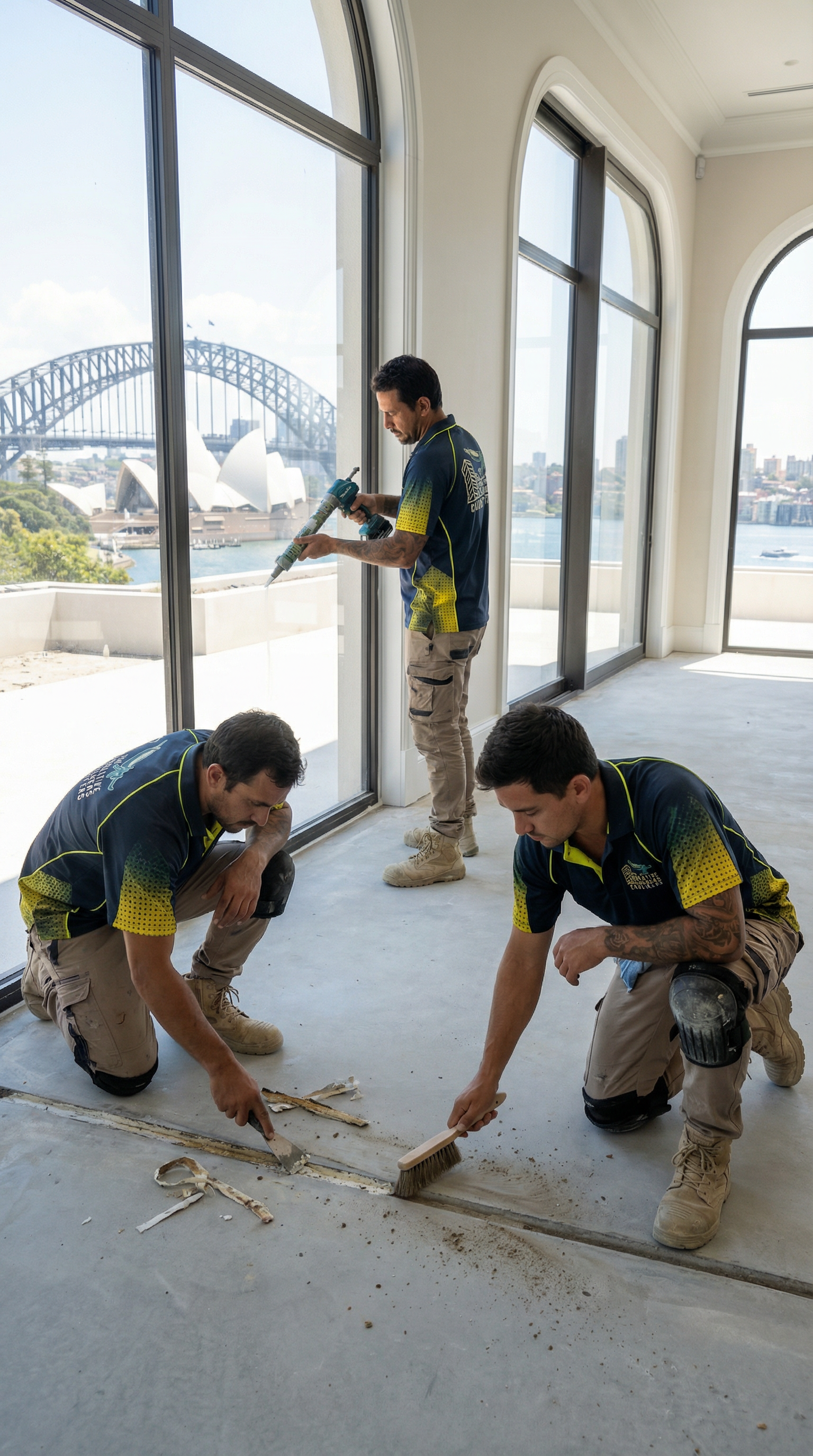 Creative Caulkers team on site