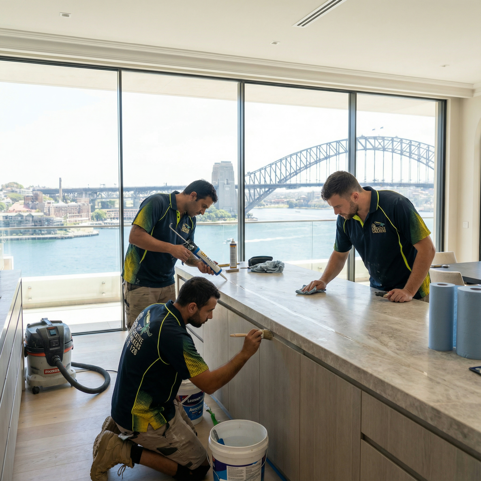 Creative Caulkers team at work